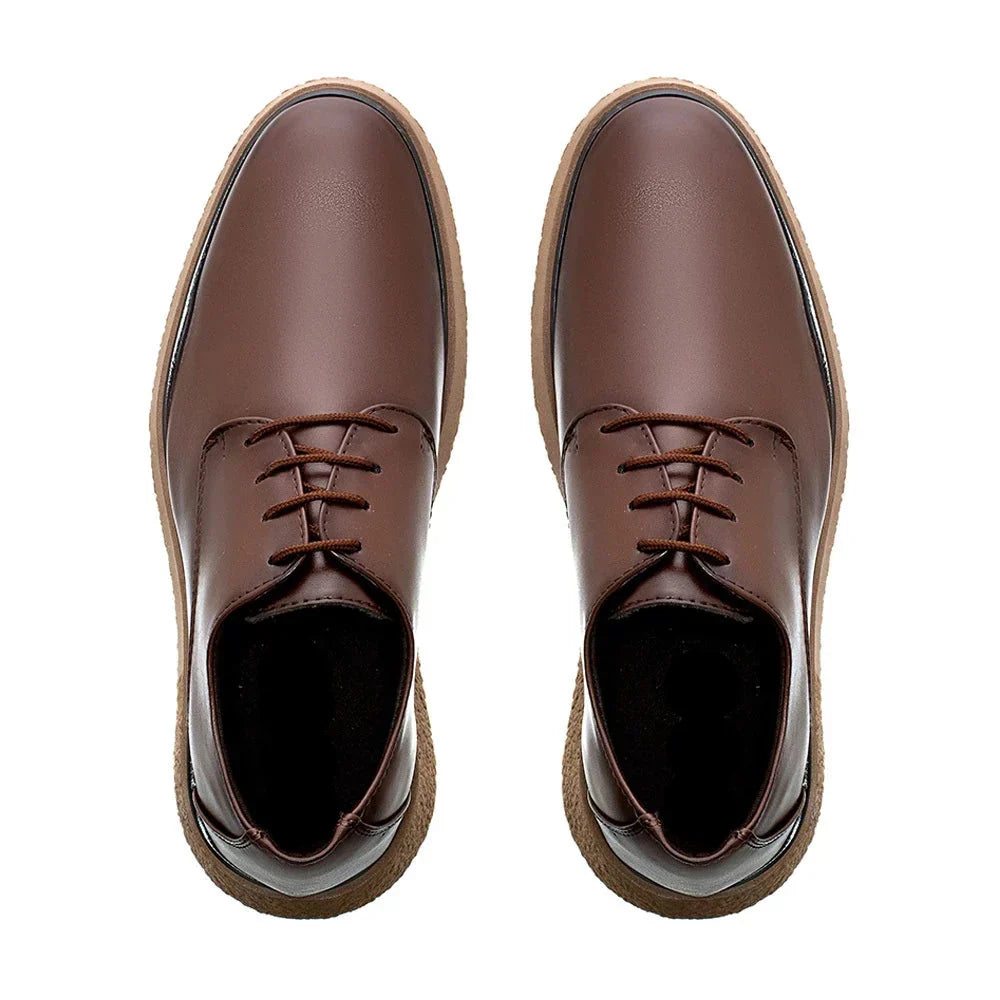 Sapato Masculino Derby Casual New Crepe Confort Classic