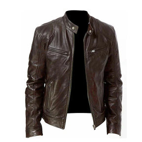 Jaqueta de Couro Masculina Racer Bellvian - BL156